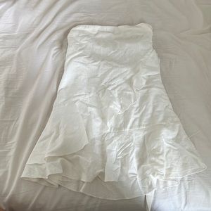 Strapless White dress